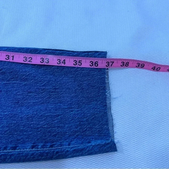 Good American Good curve straight leg jeans high rise ripped size 6/28 - Picture 14 of 14